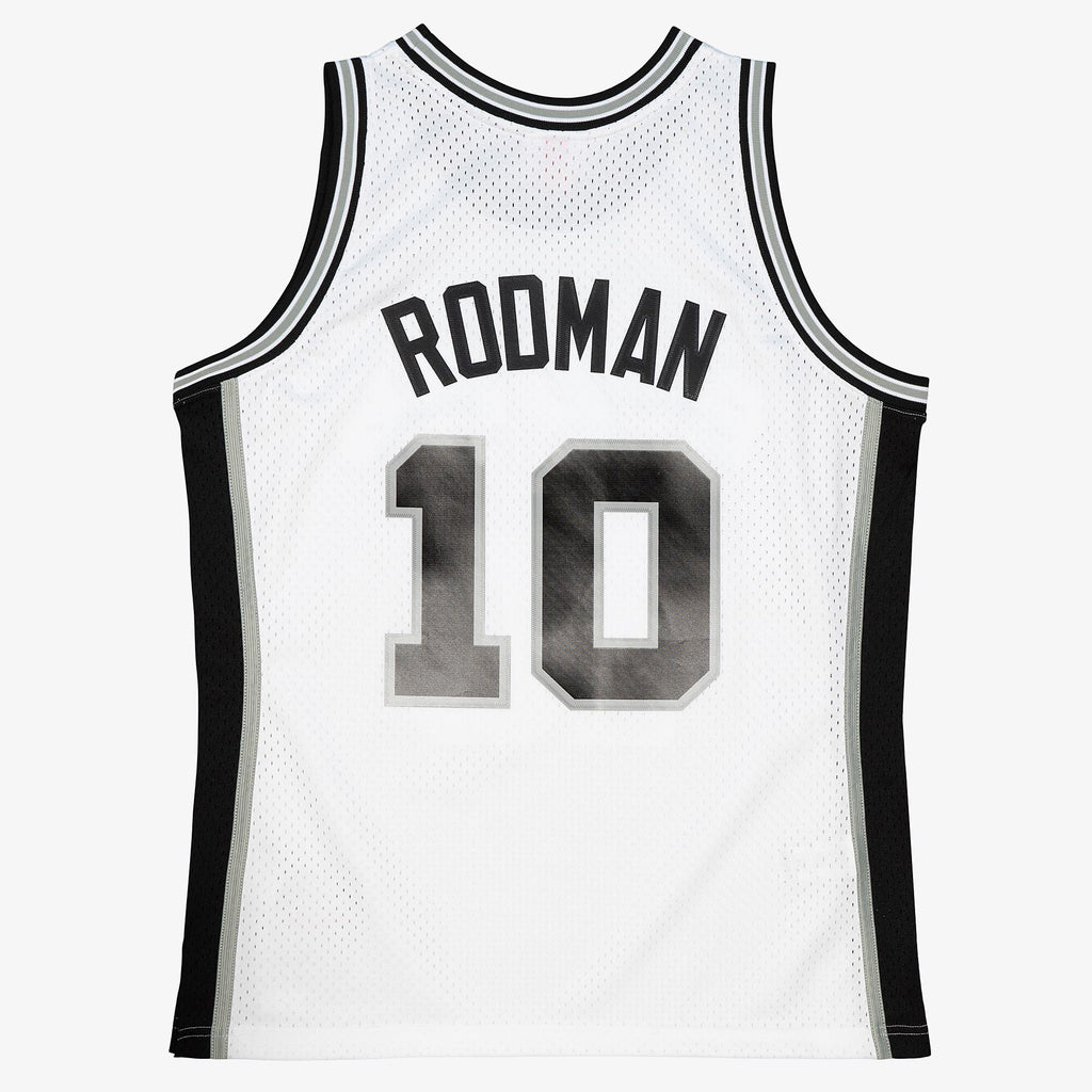 MENS MITCHELL & NESS NBA WHITE JERSEY SPURS 1993 DENNIS RODMAN