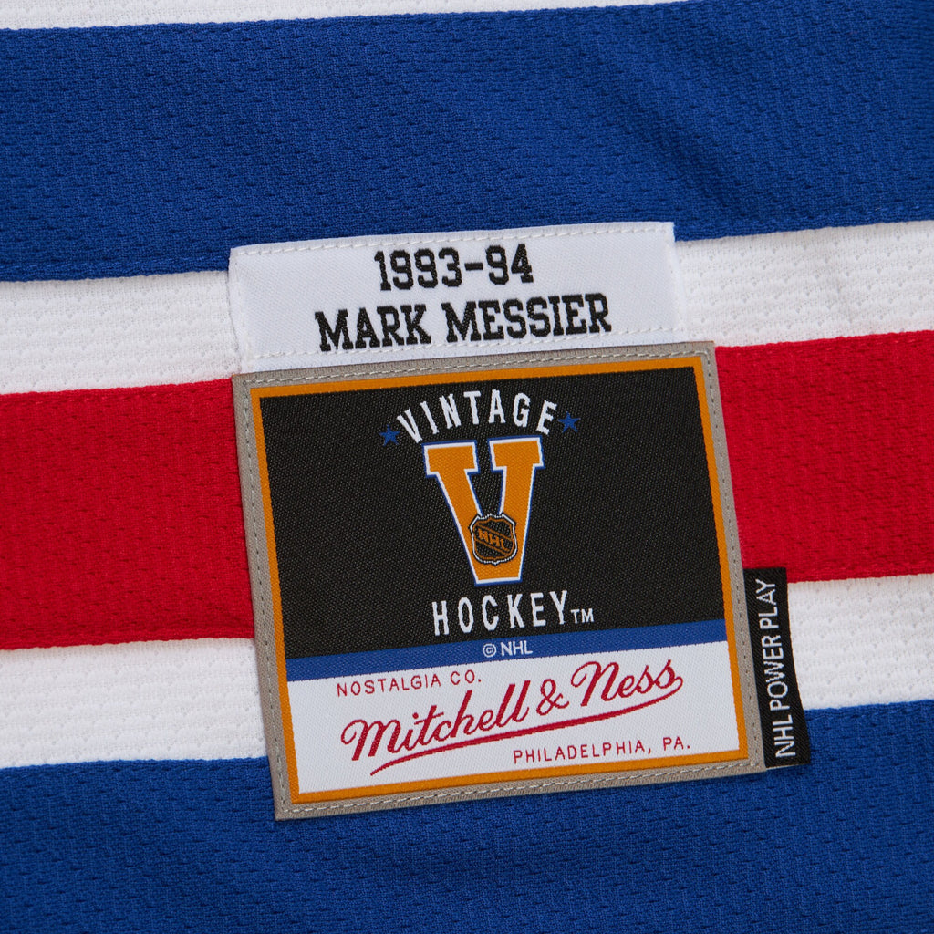 Mens Mitchell & Ness NHL WHITE JERSEY RANGERS 1993 MARK MESSIER