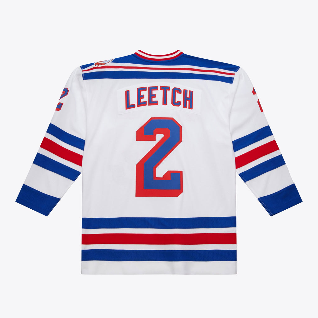 Mens Mitchell & Ness NHL WHITE JERSEY RANGERS 1993 BRIAN LEETCH