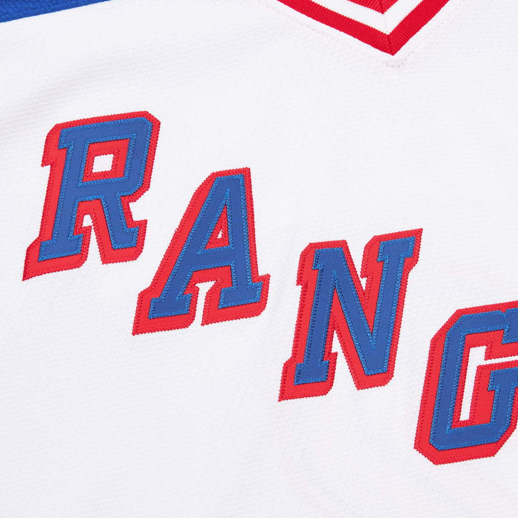 Mens Mitchell & Ness NHL WHITE JERSEY RANGERS 1993 BRIAN LEETCH