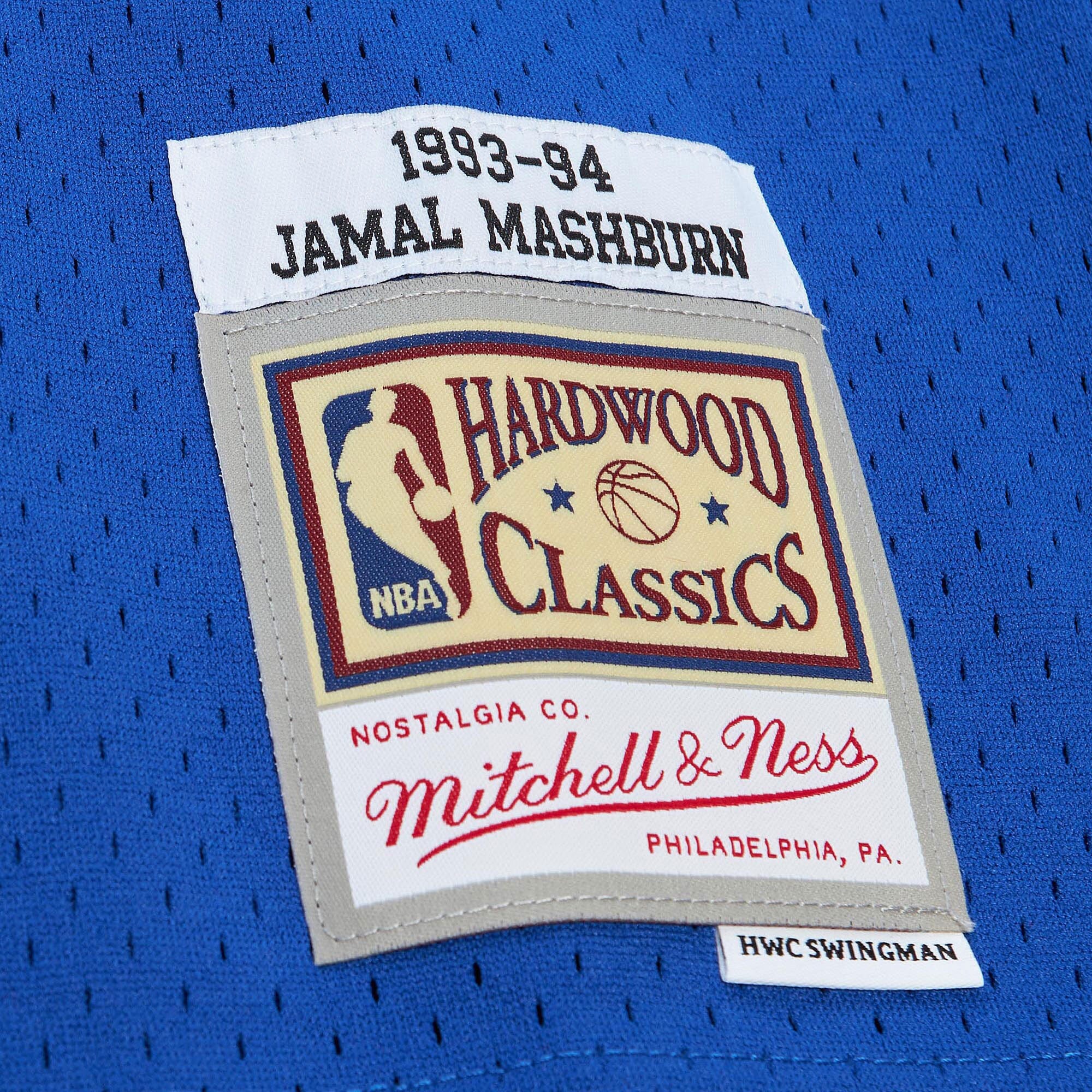 MENS MITCHELL & NESS NBA JERSEY MAVERICKS 1993 JAMAL MASHBURN