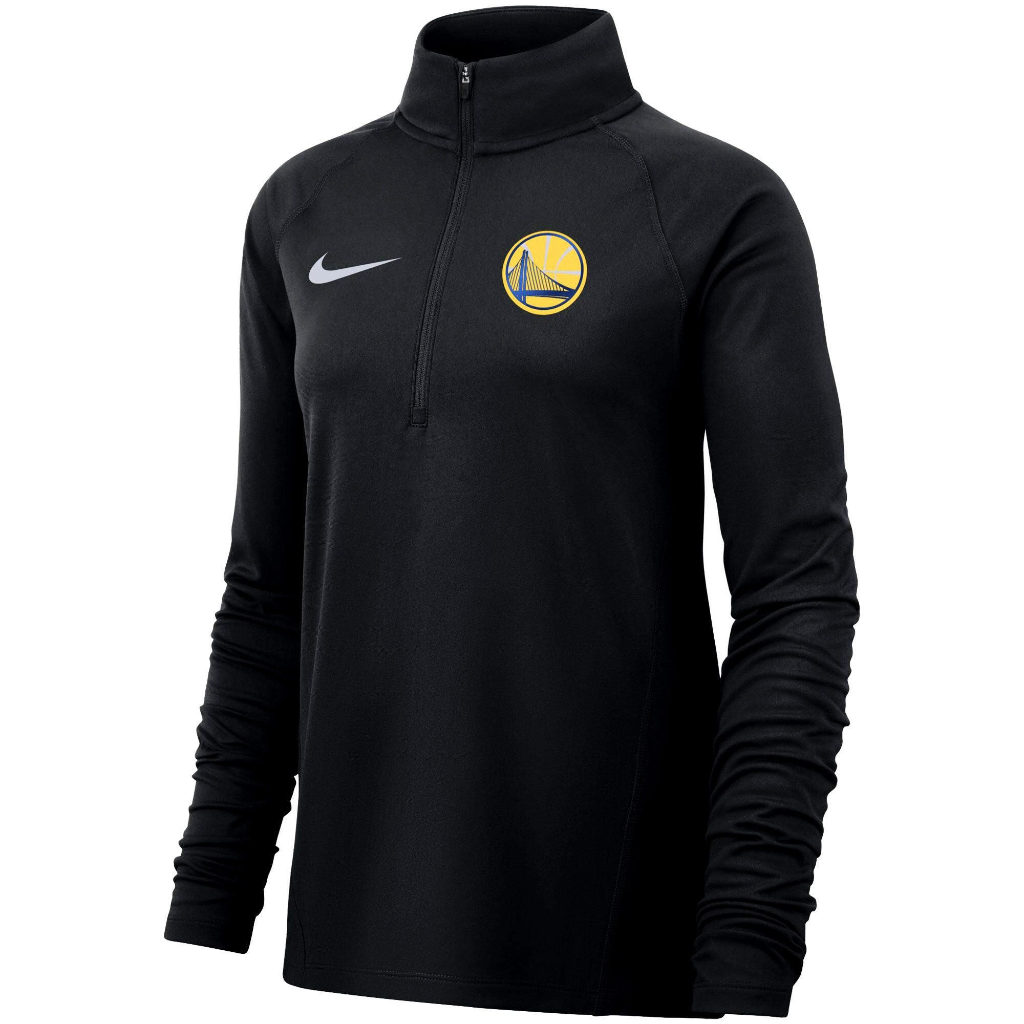 [941590-010] Womens Nike NBA Golden State Warriors Sleeve Half-Zip Pullover Jacket