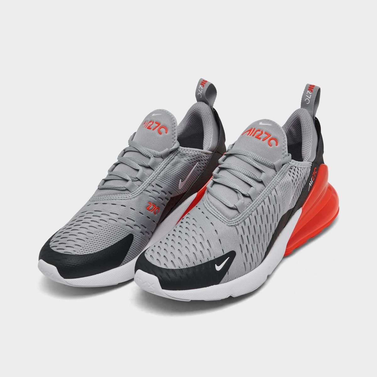 [943345-039] GRADE SCHOOL NIKE AIR MAX 270 'WOLF GREY ANTHRACITE BRIGHT CRIMSON WHITE (GS)'