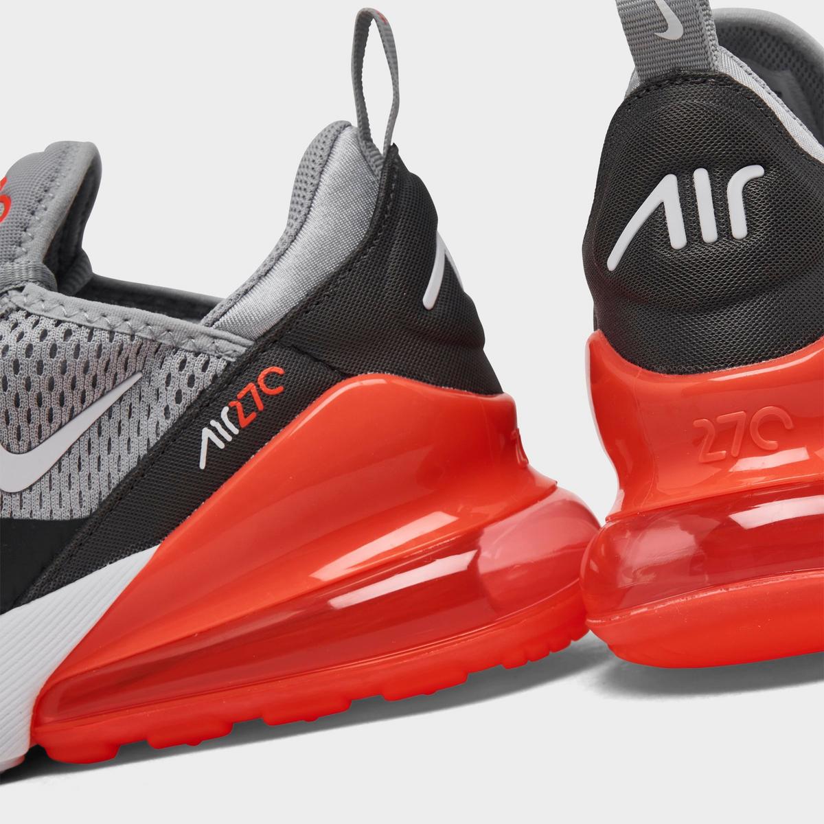 [943345-039] GRADE SCHOOL NIKE AIR MAX 270 'WOLF GREY ANTHRACITE BRIGHT CRIMSON WHITE (GS)'