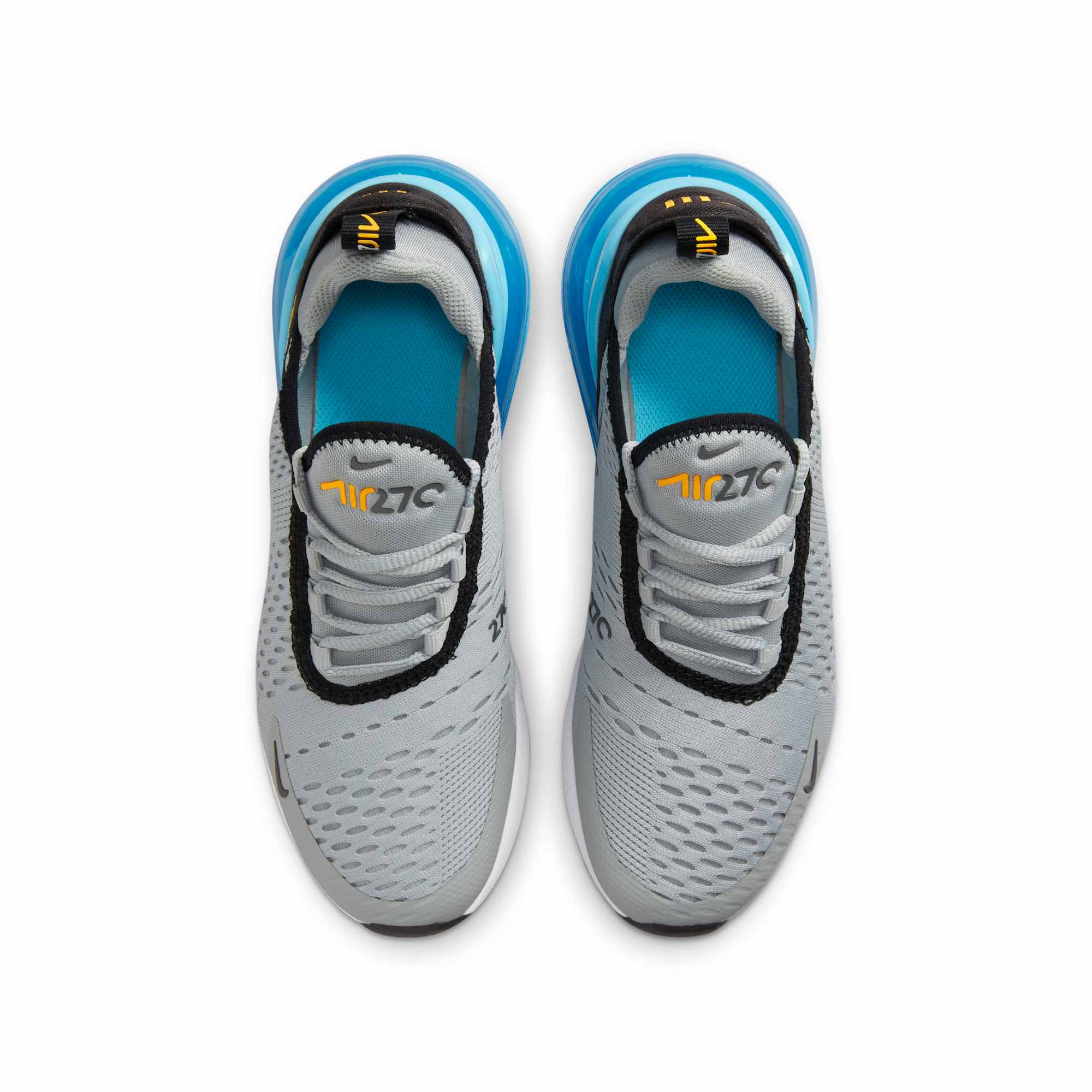 [943345-027] GRADE SCHOOL NIKE AIR MAX 270 GS 'LIGHT SMOKE GREY BALTIC BLUE'