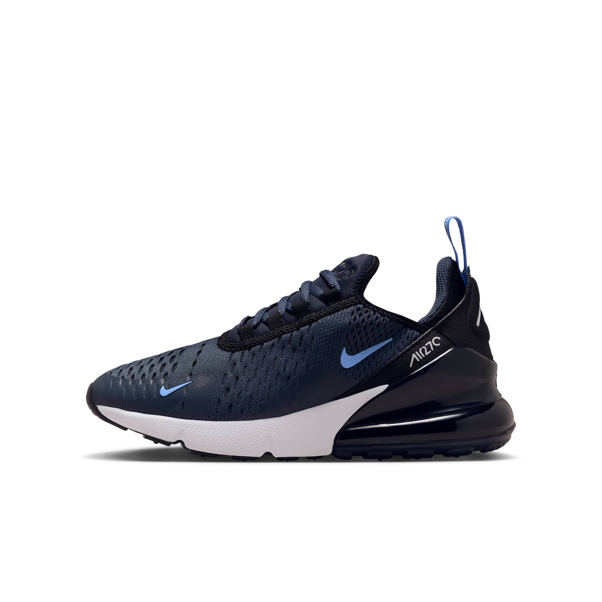 [943345-408] GRADE SCHOOL NIKE AIR MAX 270 'THUNDER BLUE BLACK WHITE ROYAL PULSE (GS)'