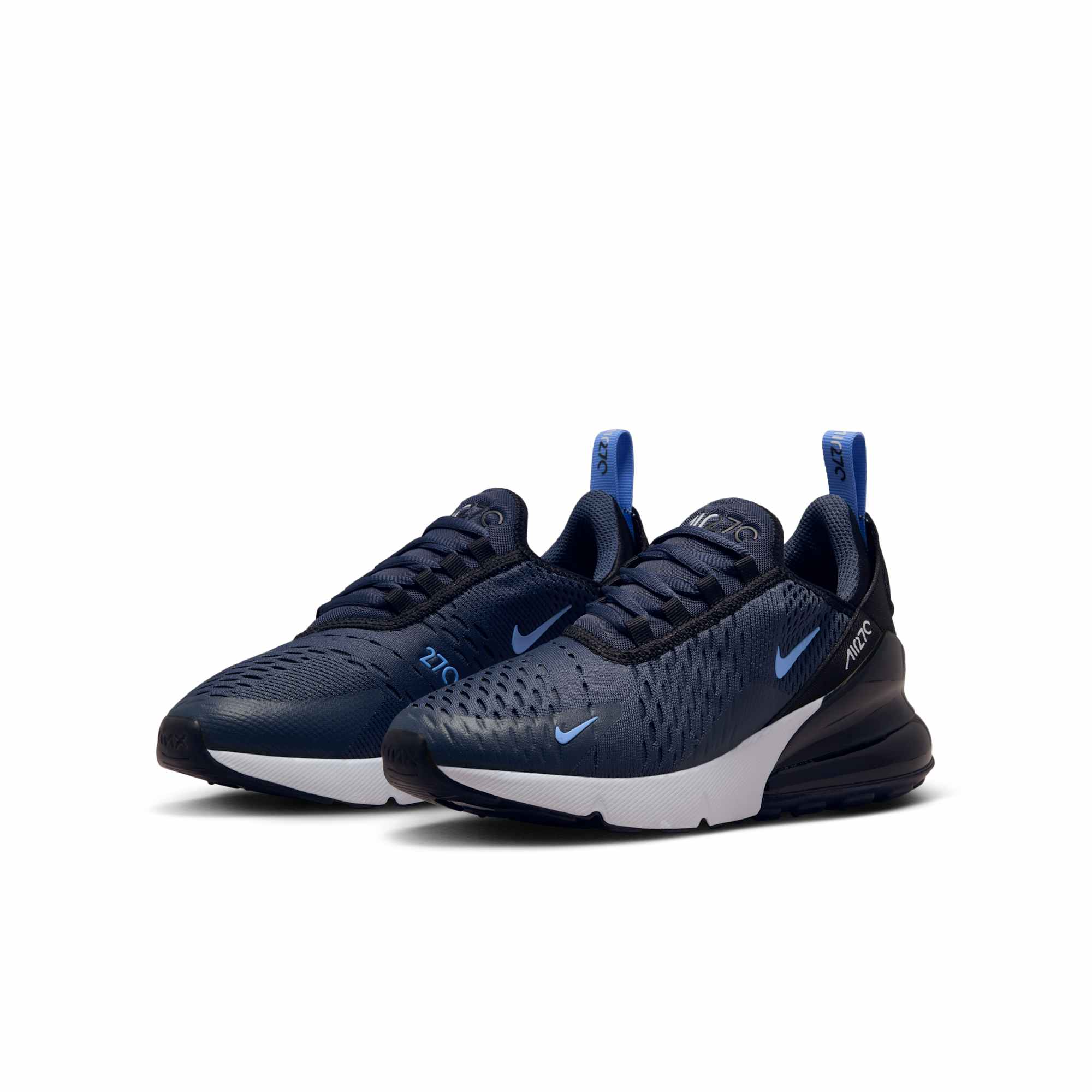 [943345-408] GRADE SCHOOL NIKE AIR MAX 270 'THUNDER BLUE BLACK WHITE ROYAL PULSE (GS)'