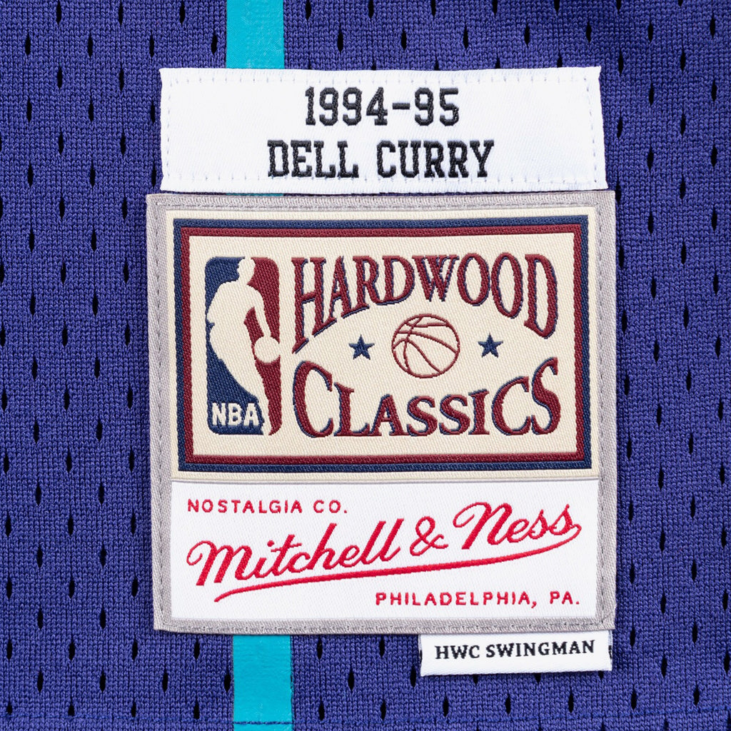 MENS MITCHELL & NESS NBA SWINGMAN ALTERNATE JERSEY HORNETS 1994 DELL CURRY