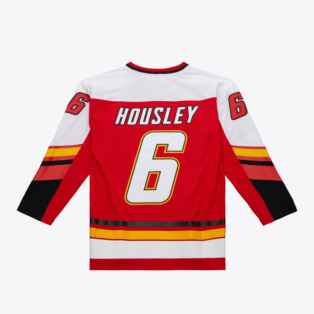 Mens Mitchell & Ness NHL DARK JERSEY FLAMES 1994 PHIL HOUSLEY