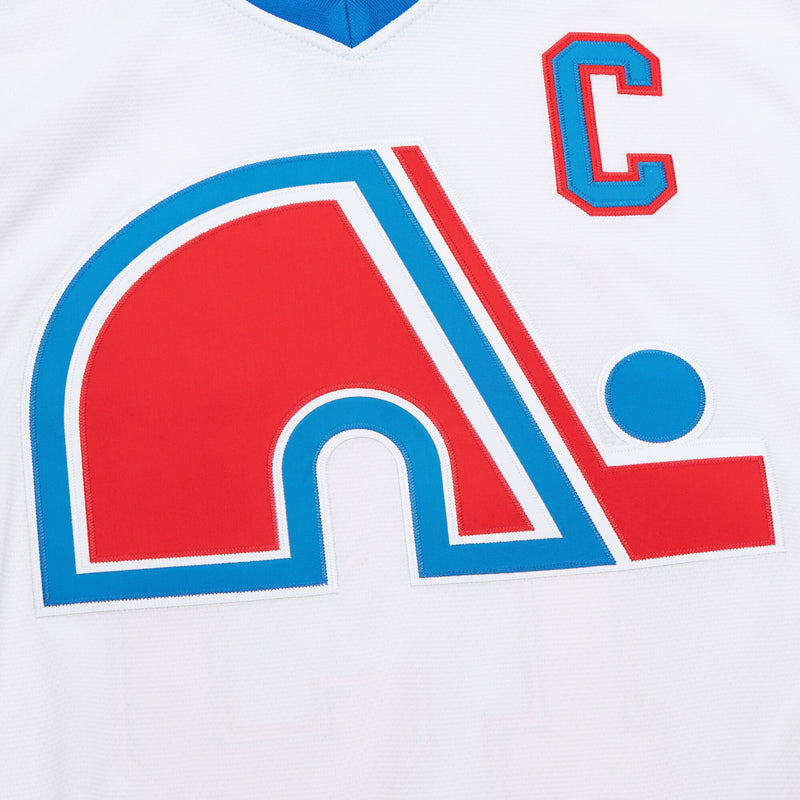 Mens Mitchell & Ness NHL WHITE JERSEY NORDIQUES 1994 JOE SAKIC