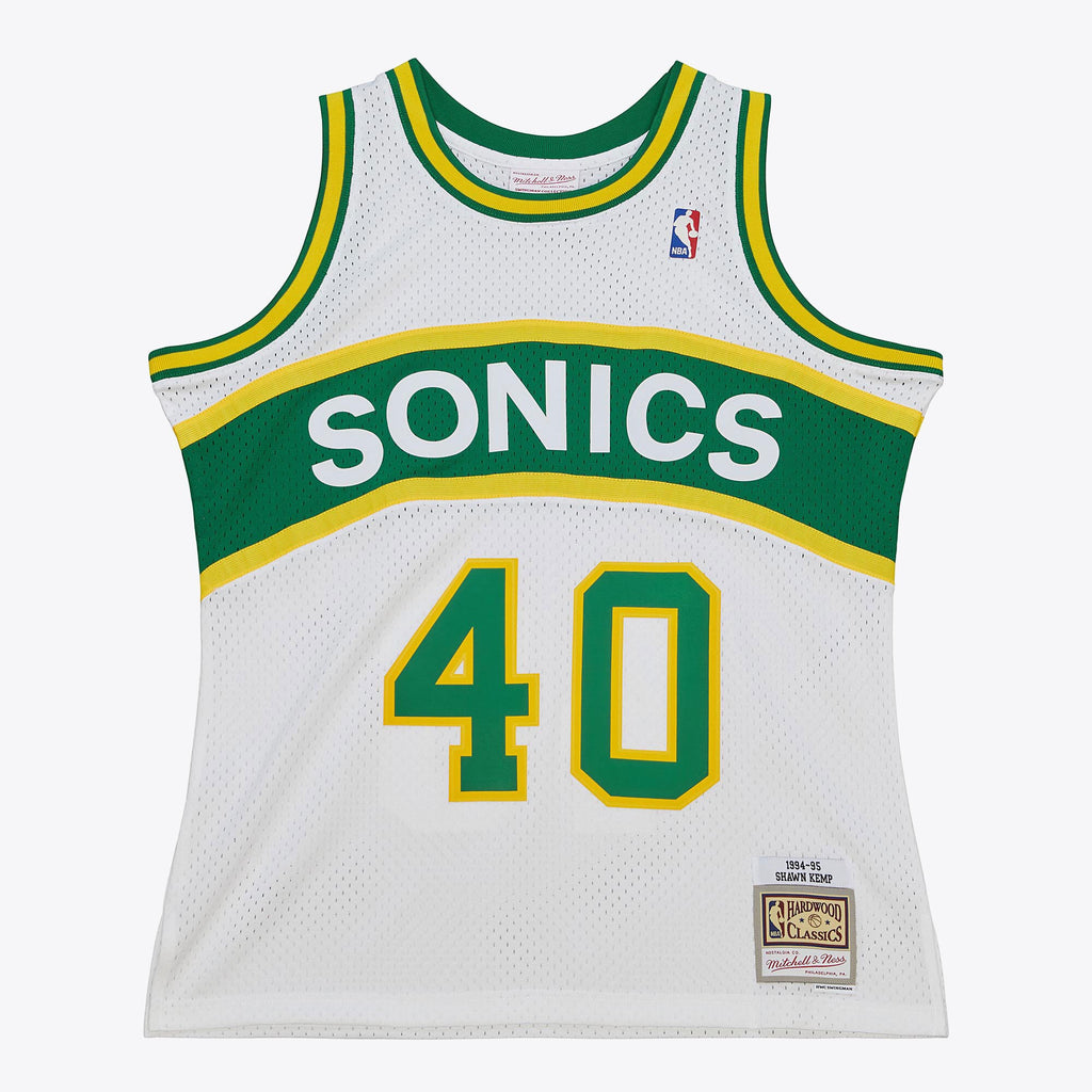 MENS MITCHELL & NESS HOME JERSEY SUPERSONICS 1994 SHAWN KEMP