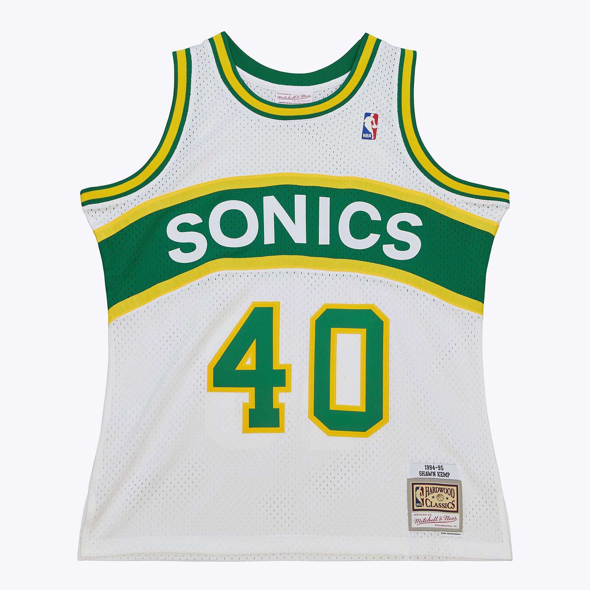 MENS MITCHELL & NESS HOME JERSEY SUPERSONICS 1994 SHAWN KEMP