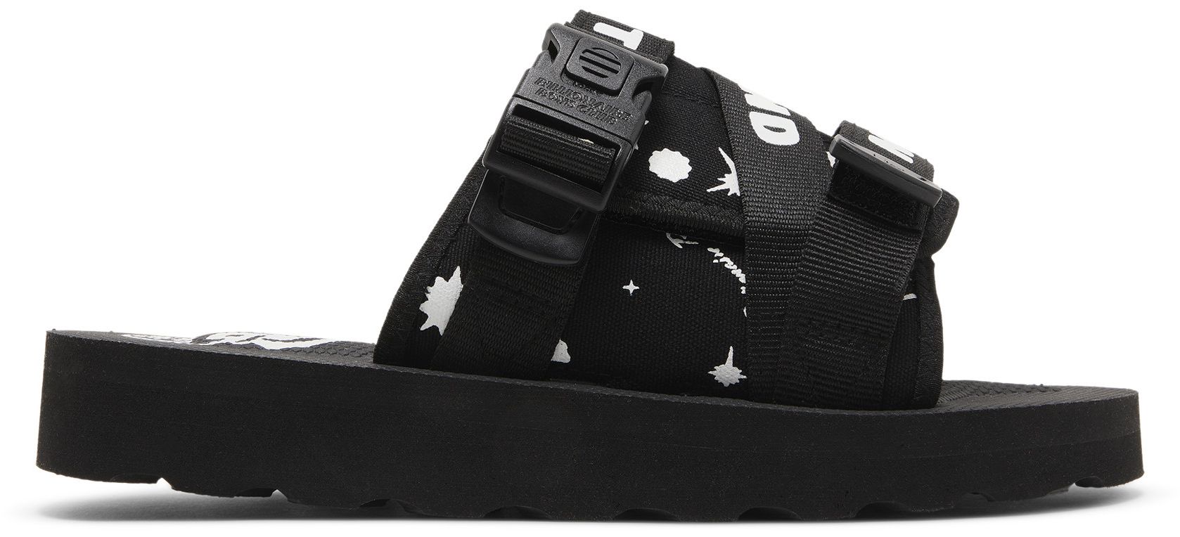 [811-4802/BLACK] MENS BILLIONAIRE BOYS CLUB SPACE WALKER II SLIDE 'BLACK'
