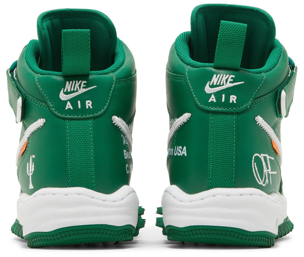 [DR0500-300] MENS NIKE AIR FORCE 1 MID 'OFF-WHITE PINE GREEN'