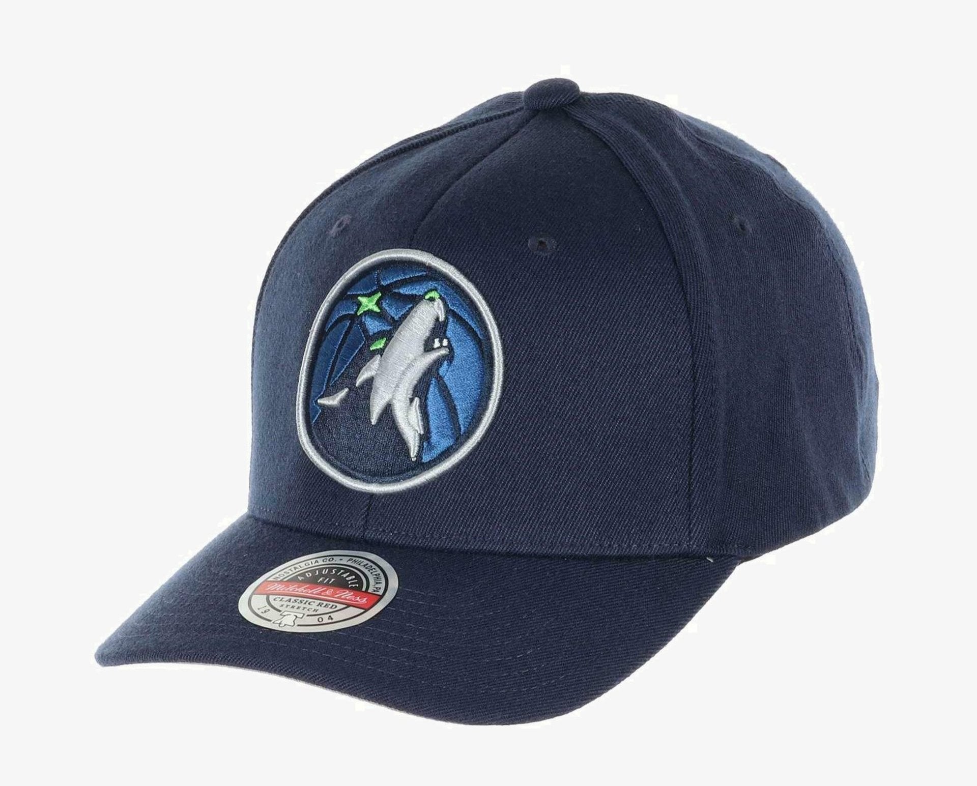 MENS MITCHELL & NESS NBA TEAM GROUND 2.0 STRETCH SNAPBACK TIMBERWOLVES - BLUE