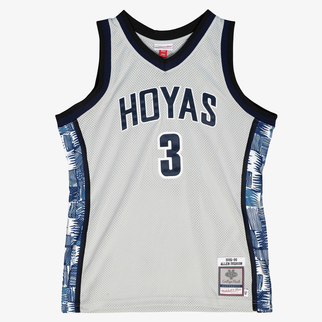 Mens Mitchell & Ness NCAA AUTHENTIC JERSEY NCAA GEORGETOWN 1995 ALLEN IVERSON
