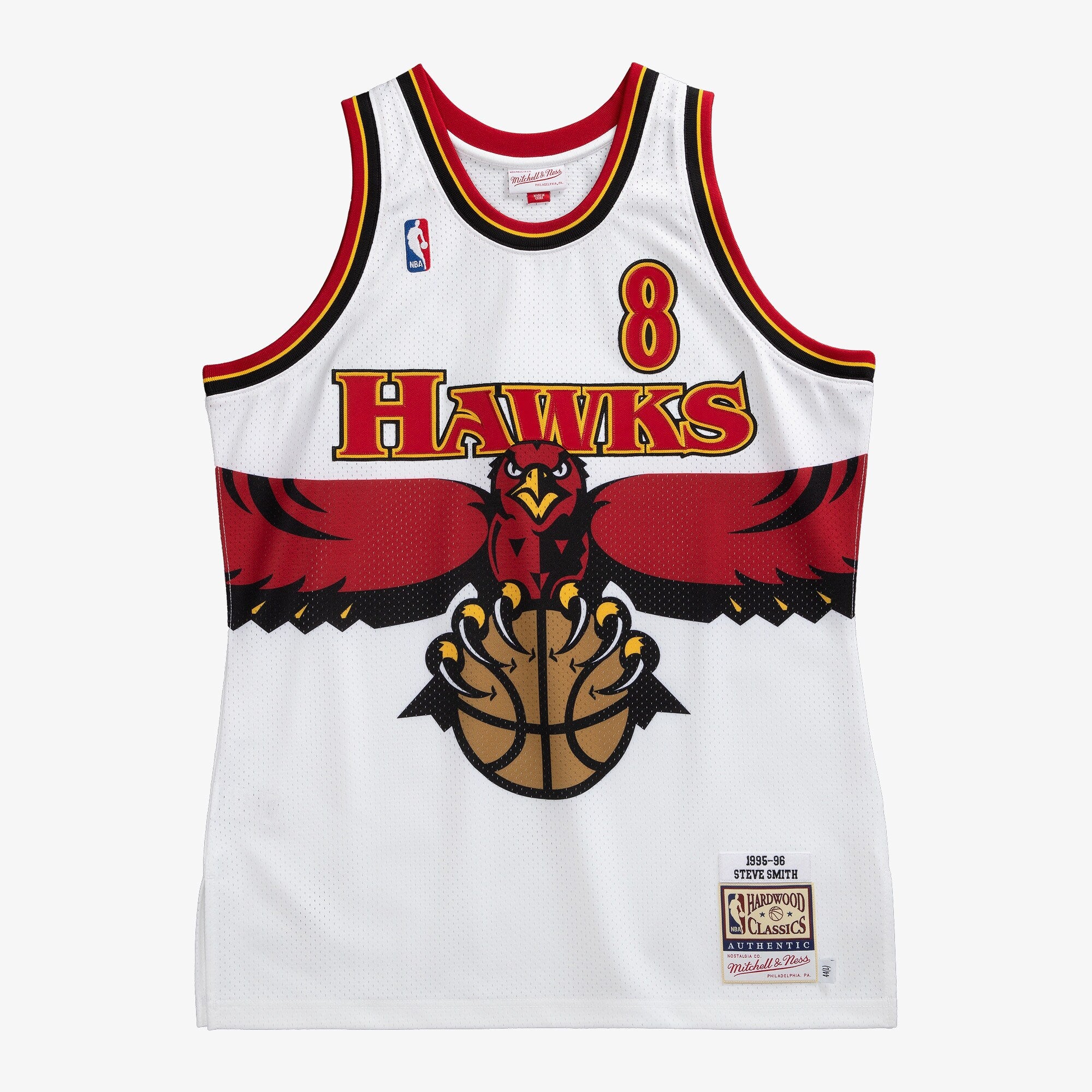 Mens Mitchell & Ness NBA AUTHENTIC JERSEY HAWKS 1995 STEVE SMITH