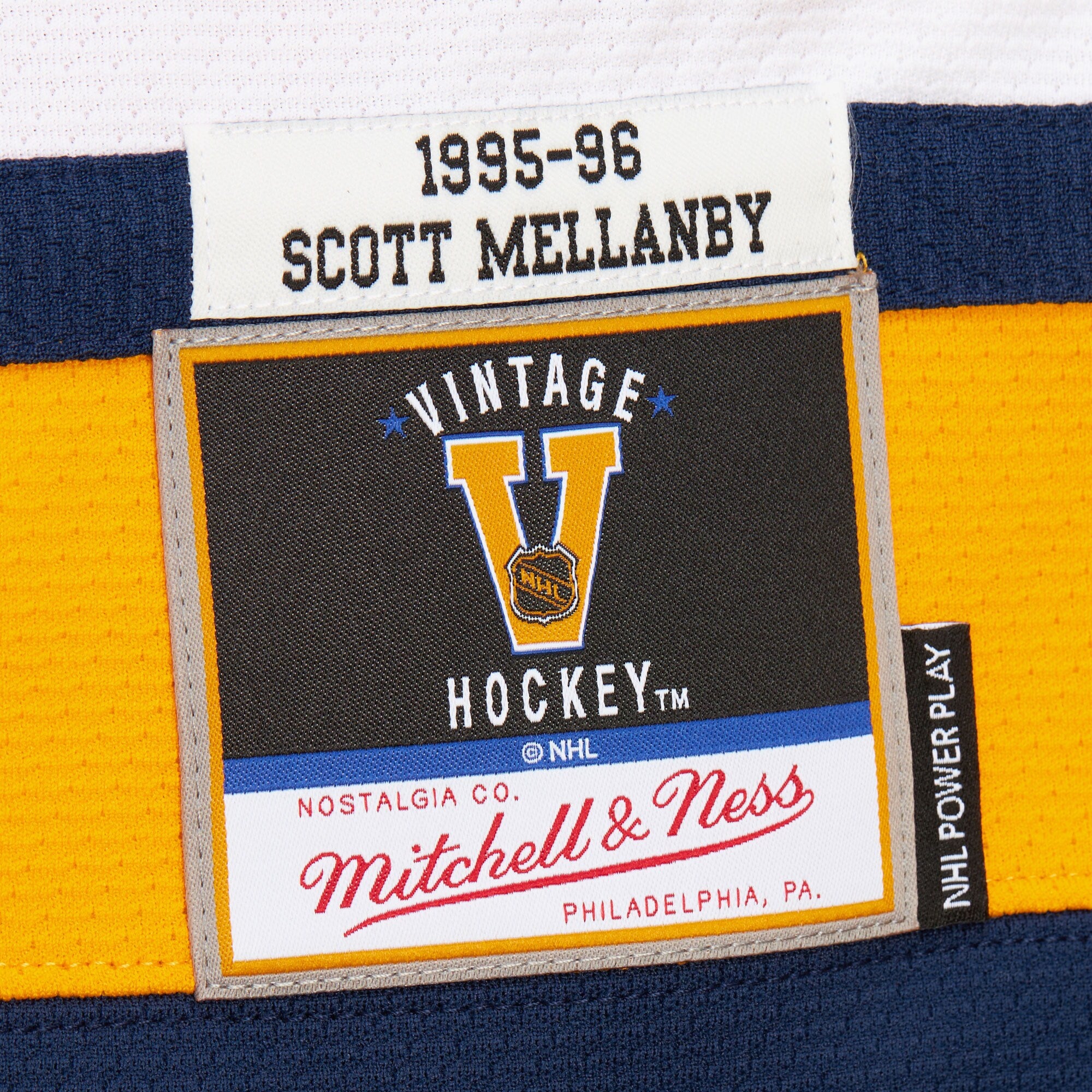 Mens Mitchell & Ness NHL DARK JERSEY PANTHERS 1995 SCOTT MELLANBY