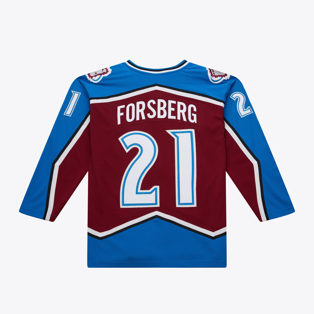 Mens Mitchell & Ness NHL DARK JERSEY AVALANCHE 1995 PETER FORSBERG