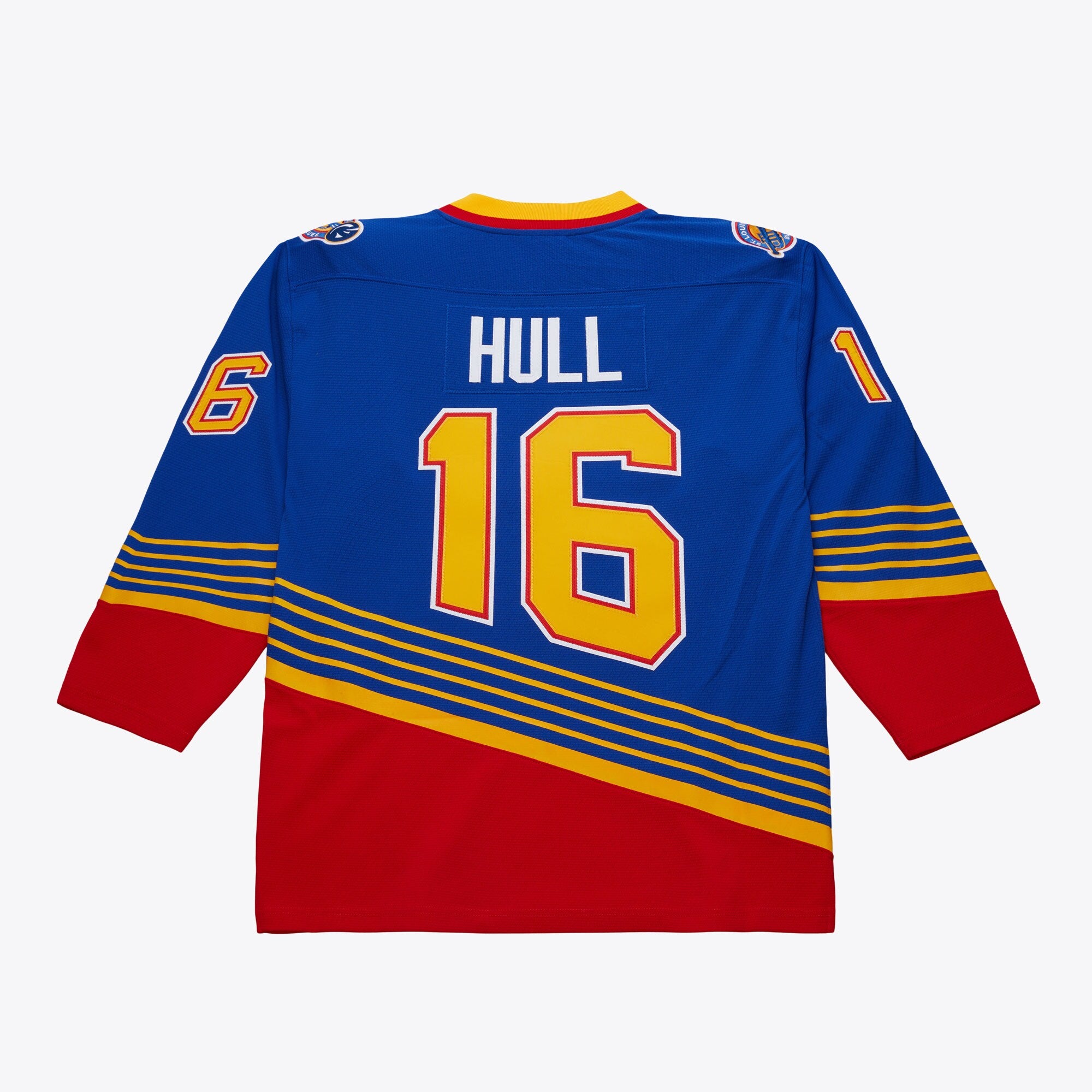 Mens Mitchell & Ness NHL DARK JERSEY BLUES 1995 BRETT HULL