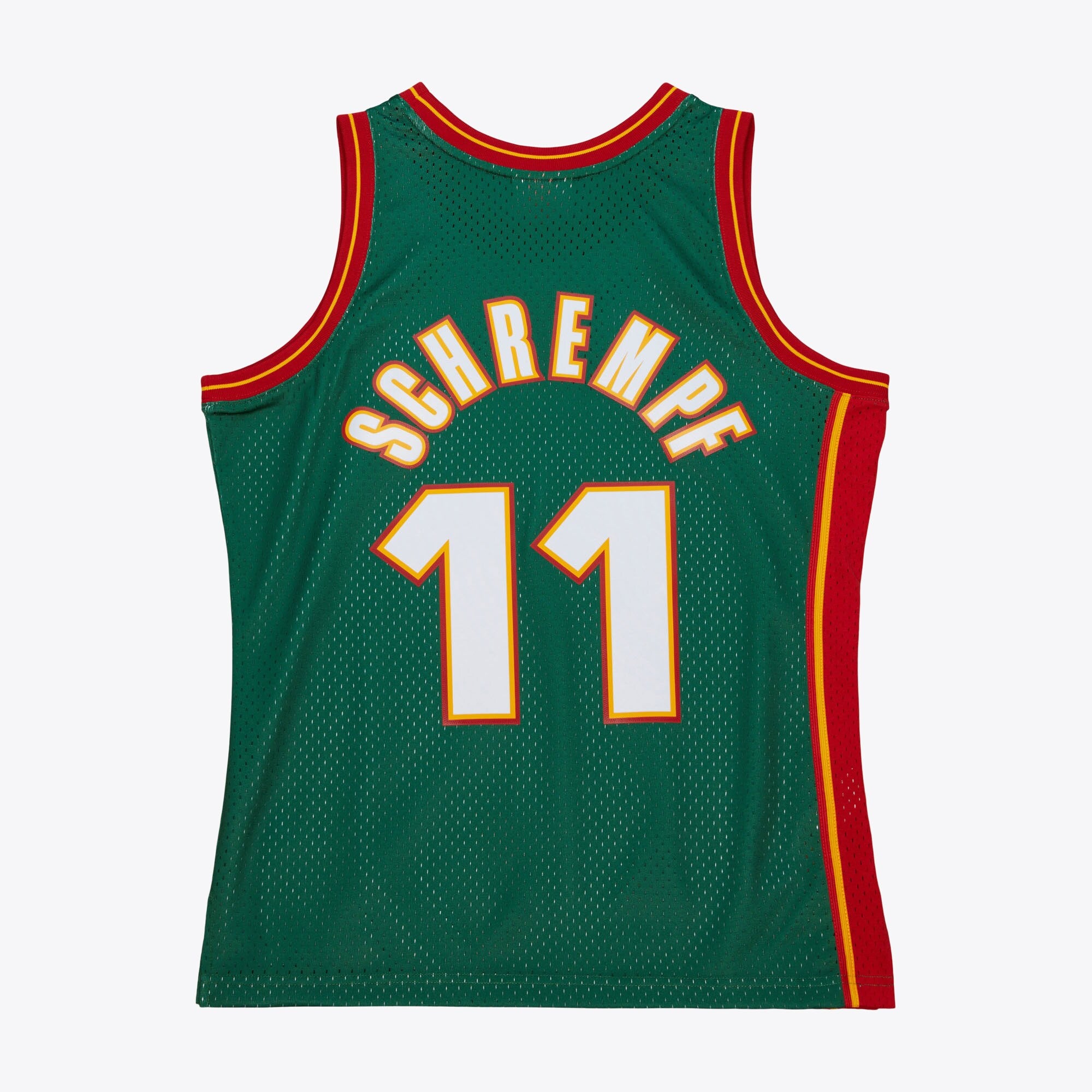 MENS MITCHELL & NESS NBA DARK JERSEY SUPERSONICS 1995 DETLEF SCHREMPF