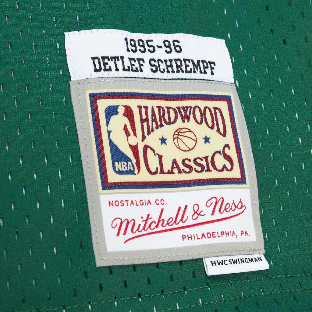 MENS MITCHELL & NESS NBA DARK JERSEY SUPERSONICS 1995 DETLEF SCHREMPF