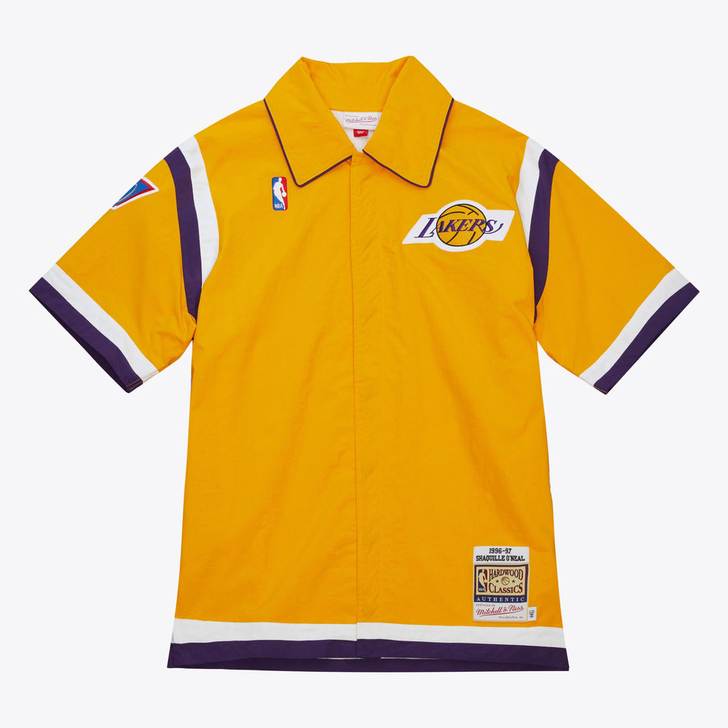 Mens Mitchell & Ness NBA SHOOTING SHIRT LAKERS 1996 SHAQUILLE O'NEAL