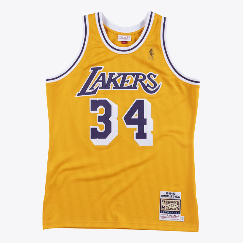 Mens Mitchell & Ness NBA AUTHENTIC JERSEY LAKERS 1996 SHAQUILLE O'NEAL