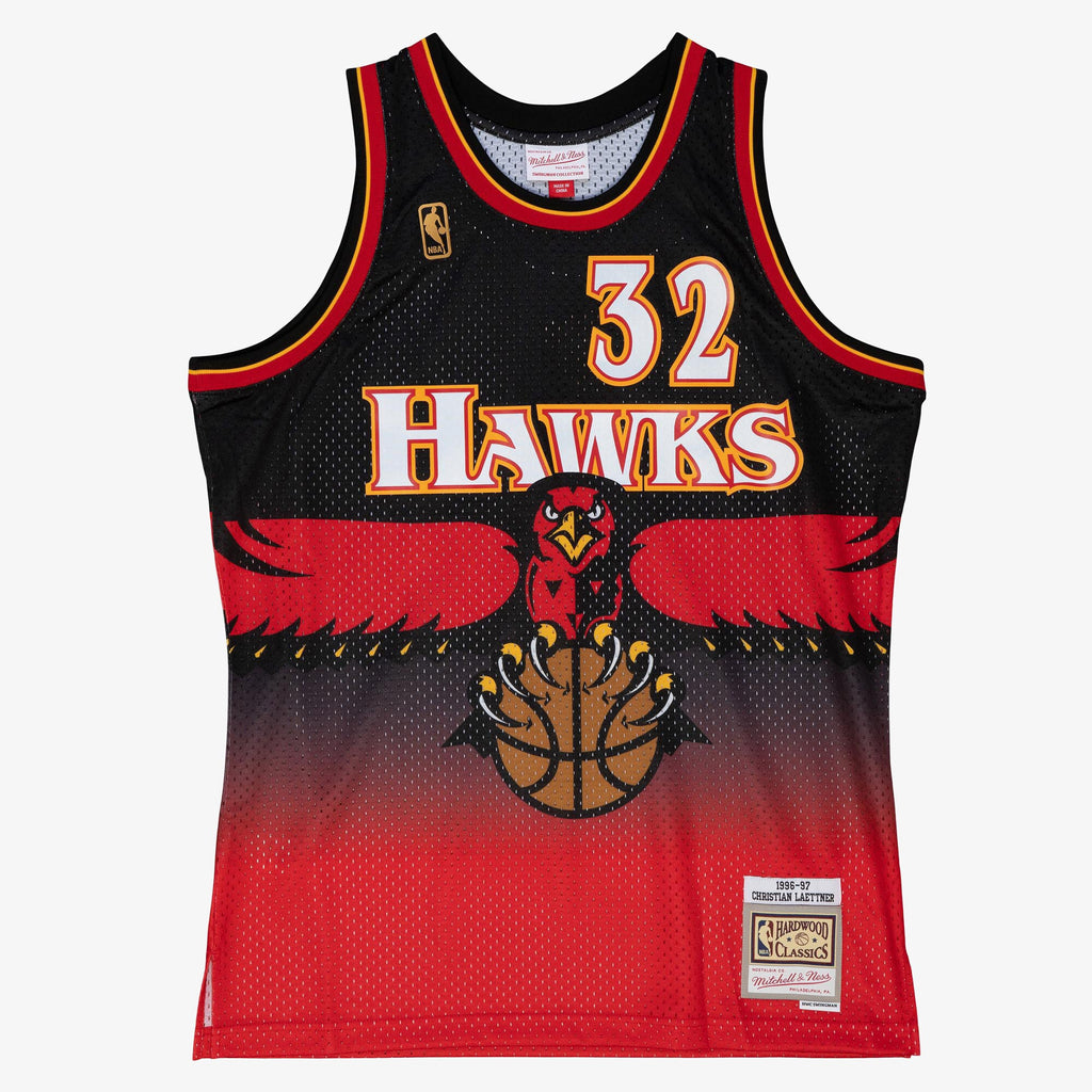 Mens Mitchell & Ness NBA SWINGMAN JERSEY HAWKS 1996 CHRISTIAN LAETTNER