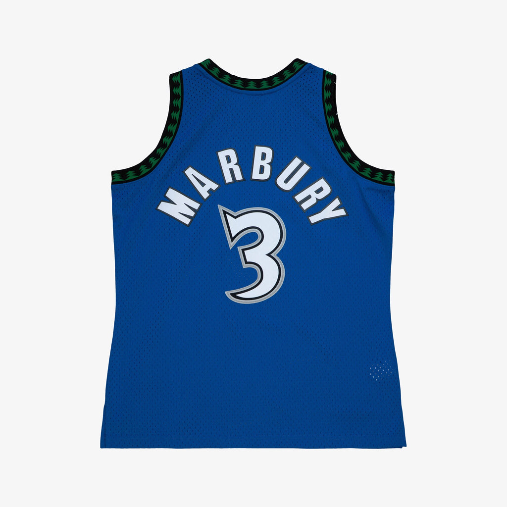MENS MITCHELL & NESS NBA SWINGMAN JERSEY TIMBERWOLVES 1996 STEPHON MARBURY