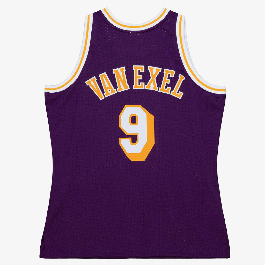Mens Mitchell & Ness NBA ROAD JERSEY LAKERS 1996 NICK VAN EXEL