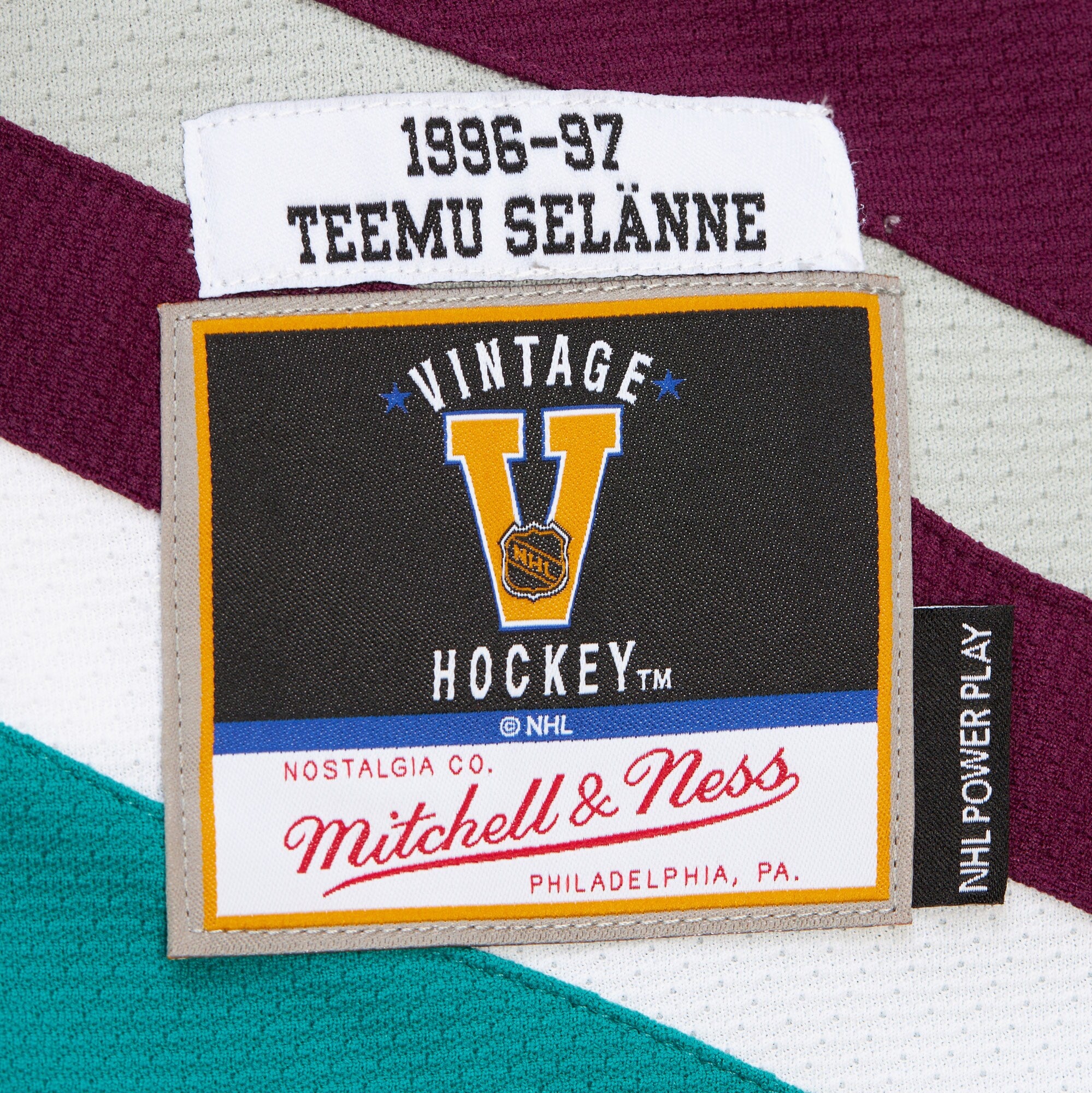 Mens Mitchell & Ness NHL DARK JERSEY DUCKS 1996 TEEMU SELANNE