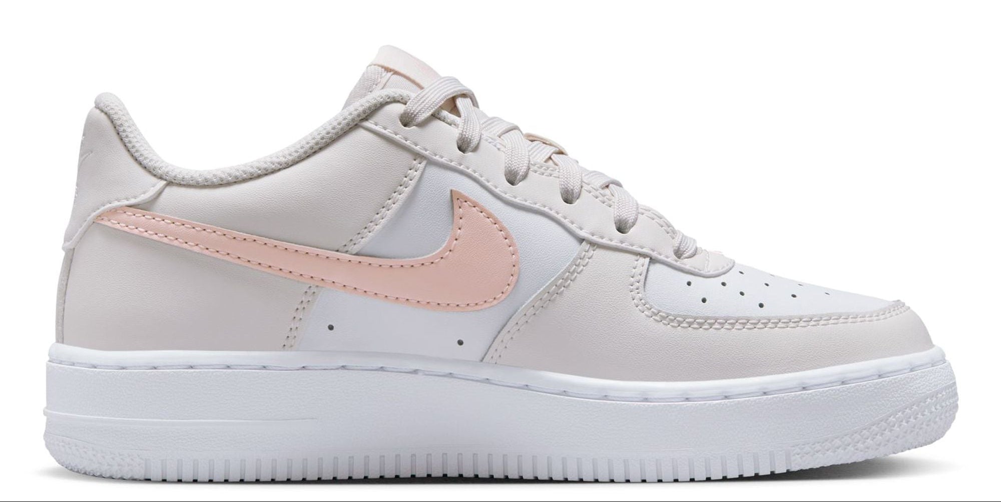 [FV5948-006] GRADE SCHOOL NIKE GS AIR FORCE 1 'PHANTOM SUMMIT WHITE ECHO PINK'