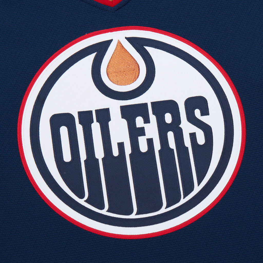 Mens Mitchell & Ness NHL DARK JERSEY OILERS 1997 CURTIS JOSEPH