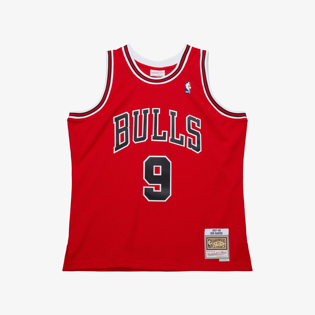 Mens Mitchell & Ness NBA DARK JERSEY BULLS 1997 RON HARPER