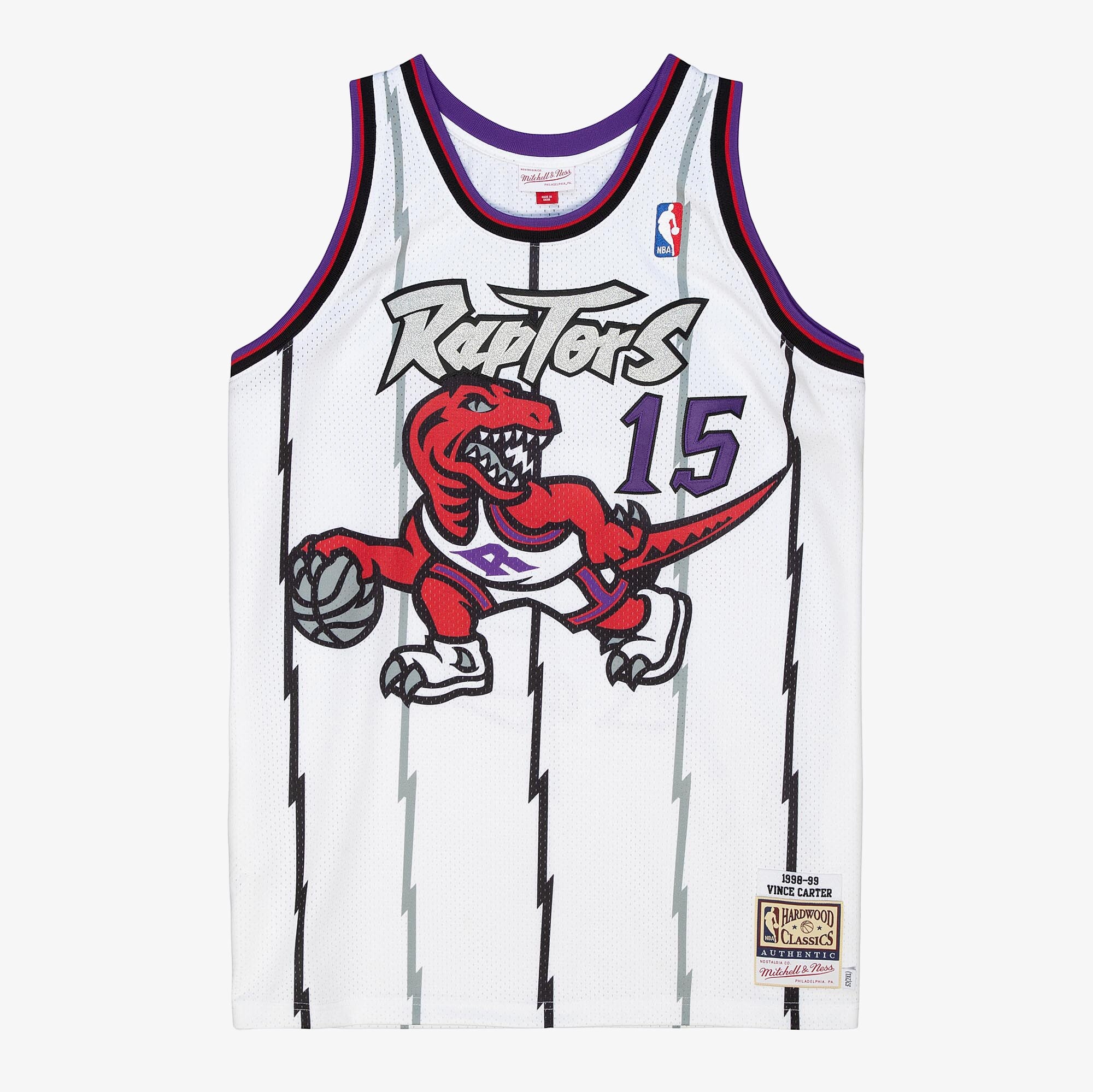 Mens Mitchell & Ness NBA AUTHENTIC JERSEY RAPTORS 1998 VINCE CARTER