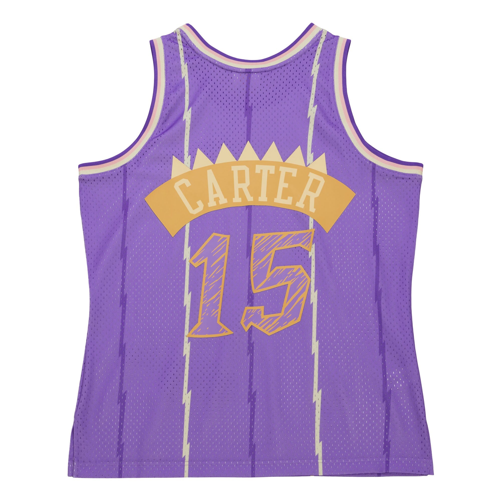 MENS MITCHELL & NESS SIDEWALK SKETCH SWINGMAN JERSEY RAPTORS 1998 VINCE CARTER
