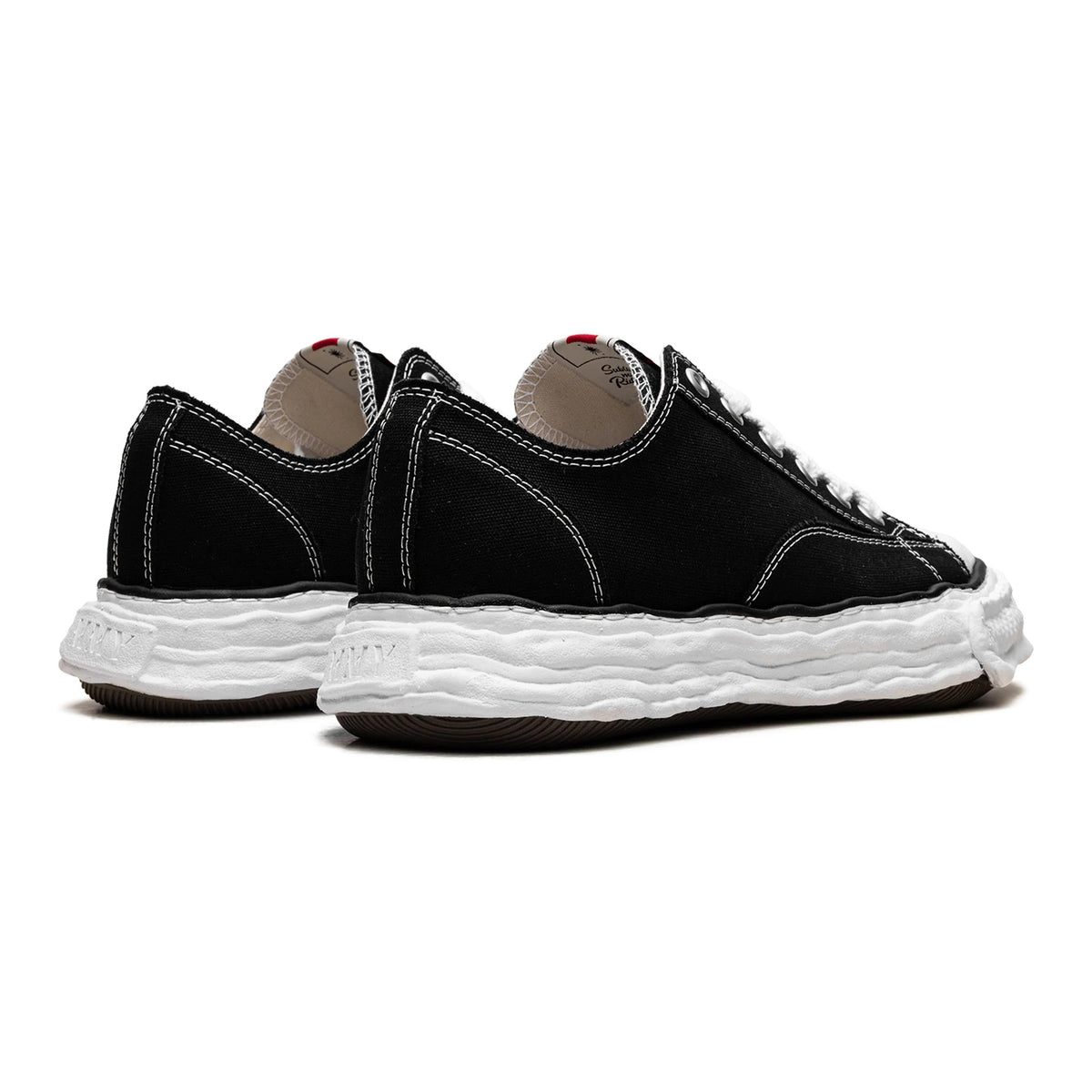 [A11FW702-BLK] MENS MAISON MIHARA YASUHIRO PETERSON 23 OG SOLE CANVAS LOW 'BLACK' - 3