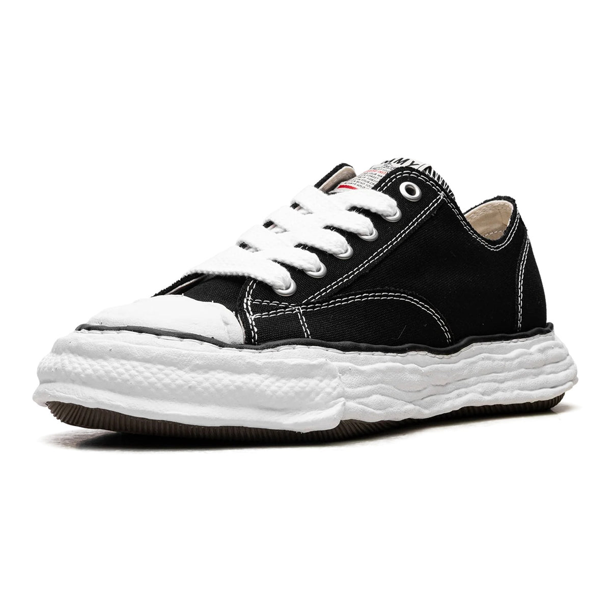 [A11FW702-BLK] MENS MAISON MIHARA YASUHIRO PETERSON 23 OG SOLE CANVAS LOW 'BLACK' - 4
