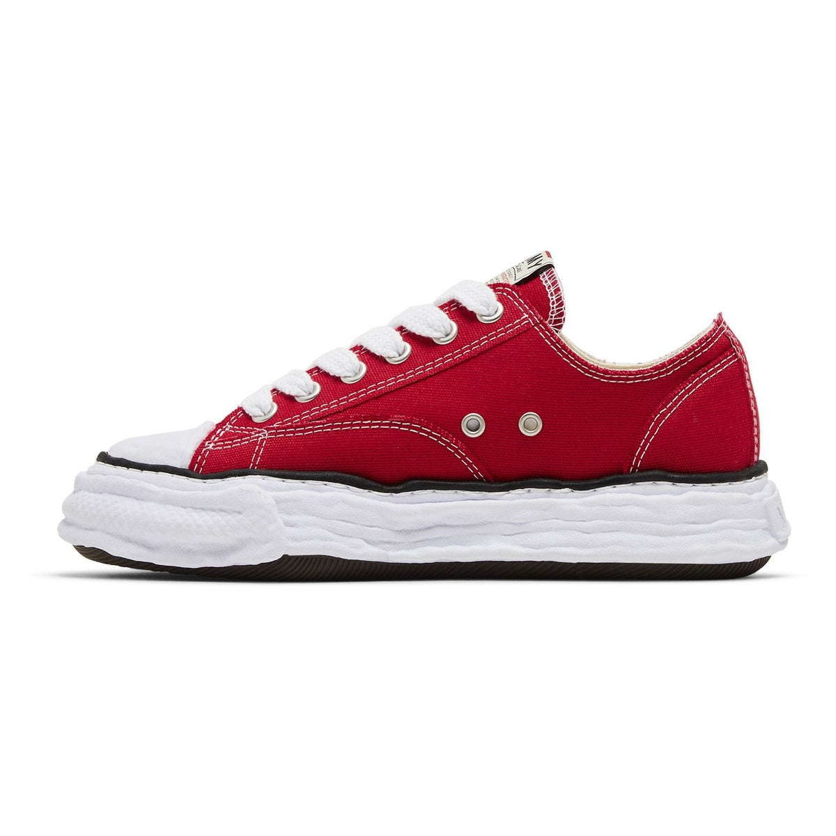 [A11FW702-RED] MENS MAISON MIHARA YASUHIRO PETERSON 23 OG SOLE CANVAS LOW 'RED' - 3