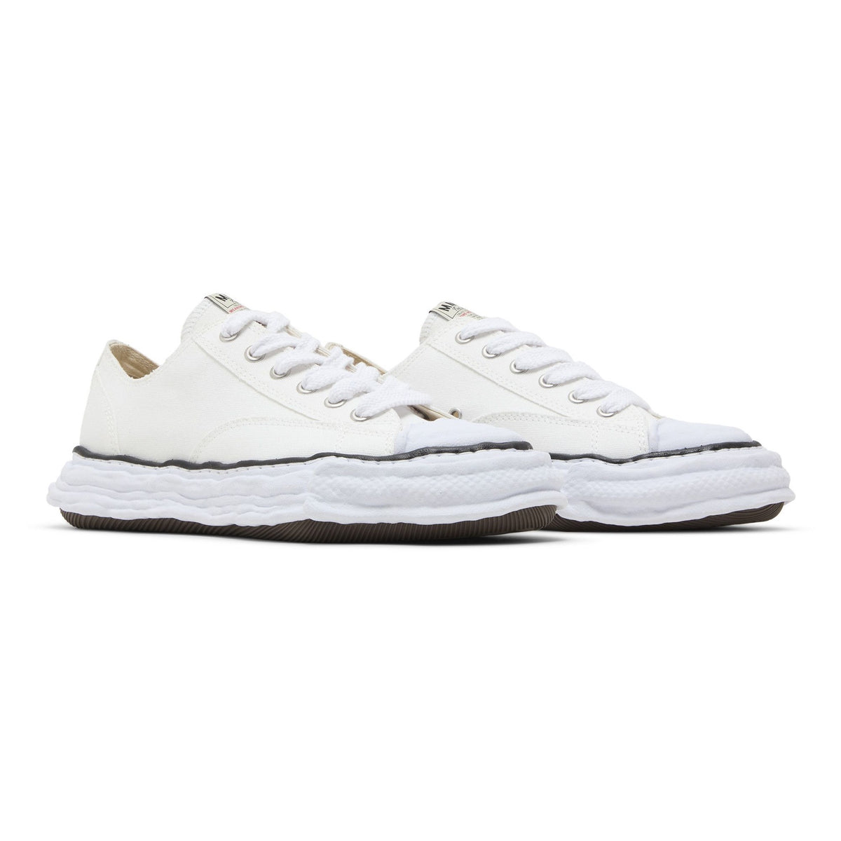 [A11FW702-WHITE] MENS MAISON MIHARA YASUHIRO PETERSON 23 OG SOLE CANVAS LOW 'WHITE' - 6