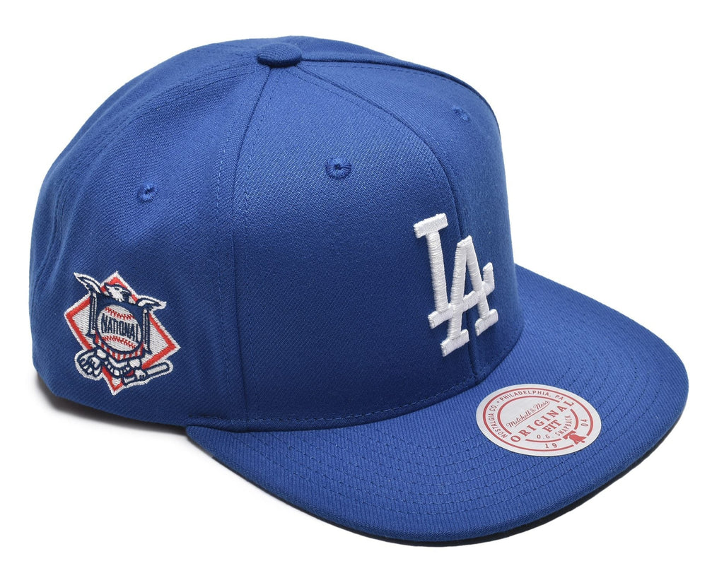 [HHSS6745-LADYYPPPBLUE] MENS MITCHELL & NESS MLB LEAGUE PATCH SNAPBACK DODGERS