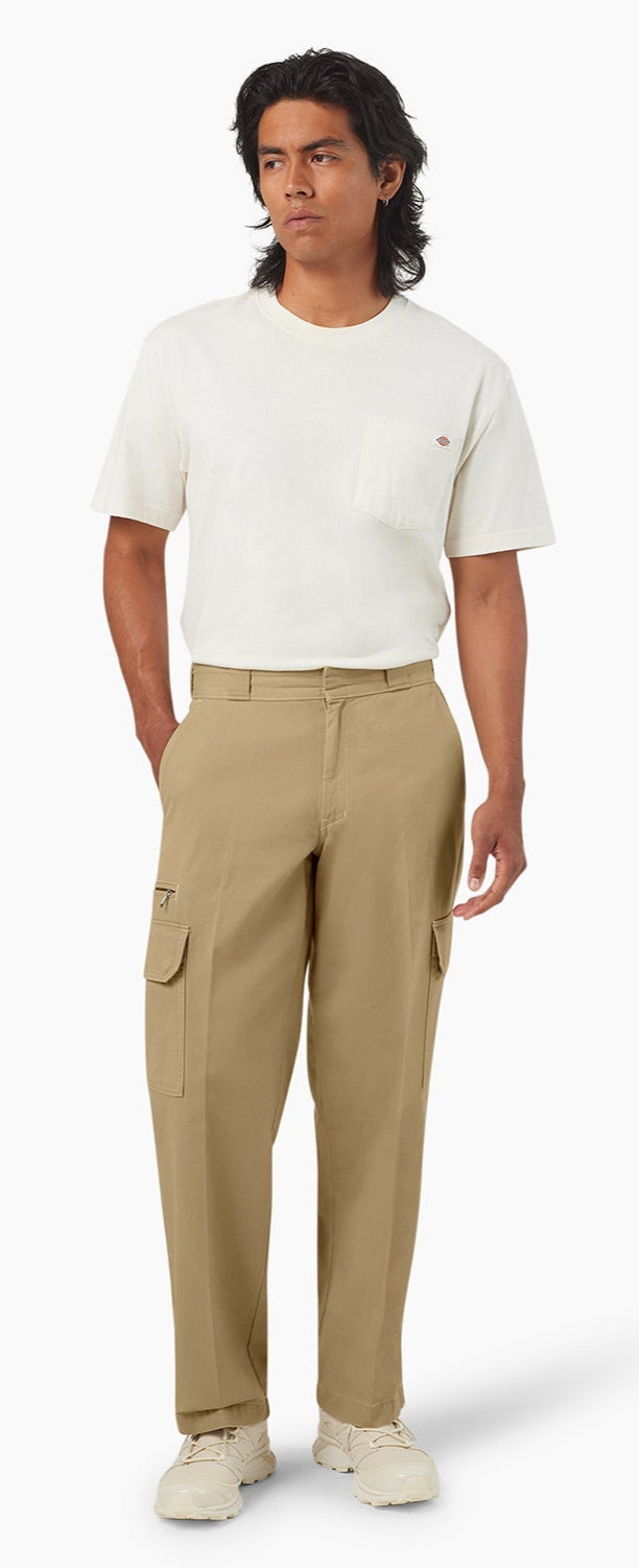 [A4Z7H0DS] MENS DICKIES RIVERBEND CARGO WORK TROUSERS
