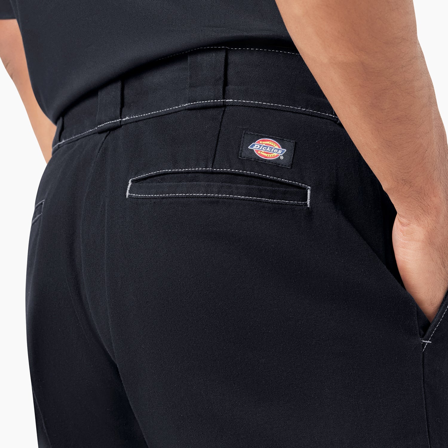 [A4Z7HBLK] MENS DICKIES RIVERBEND CARGO WORK TROUSERS