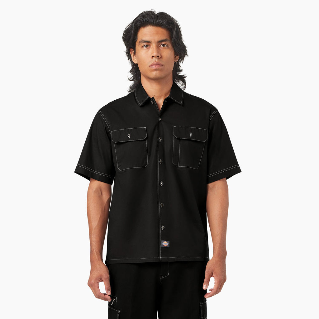 [A4Z7RBLK] MENS DICKIES BUTTON SHIRT