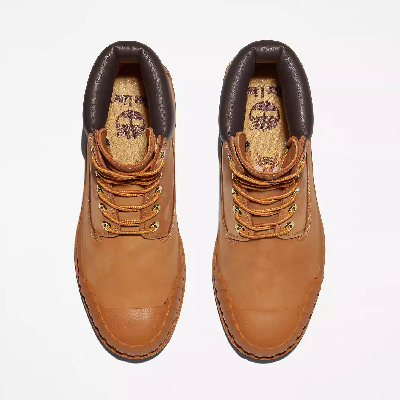 [TB0A5ZNU231] Mens Timberland 6" Waterproof Boot 'Premium Bee Line Rubber Toe WP Wheat Nubuck'