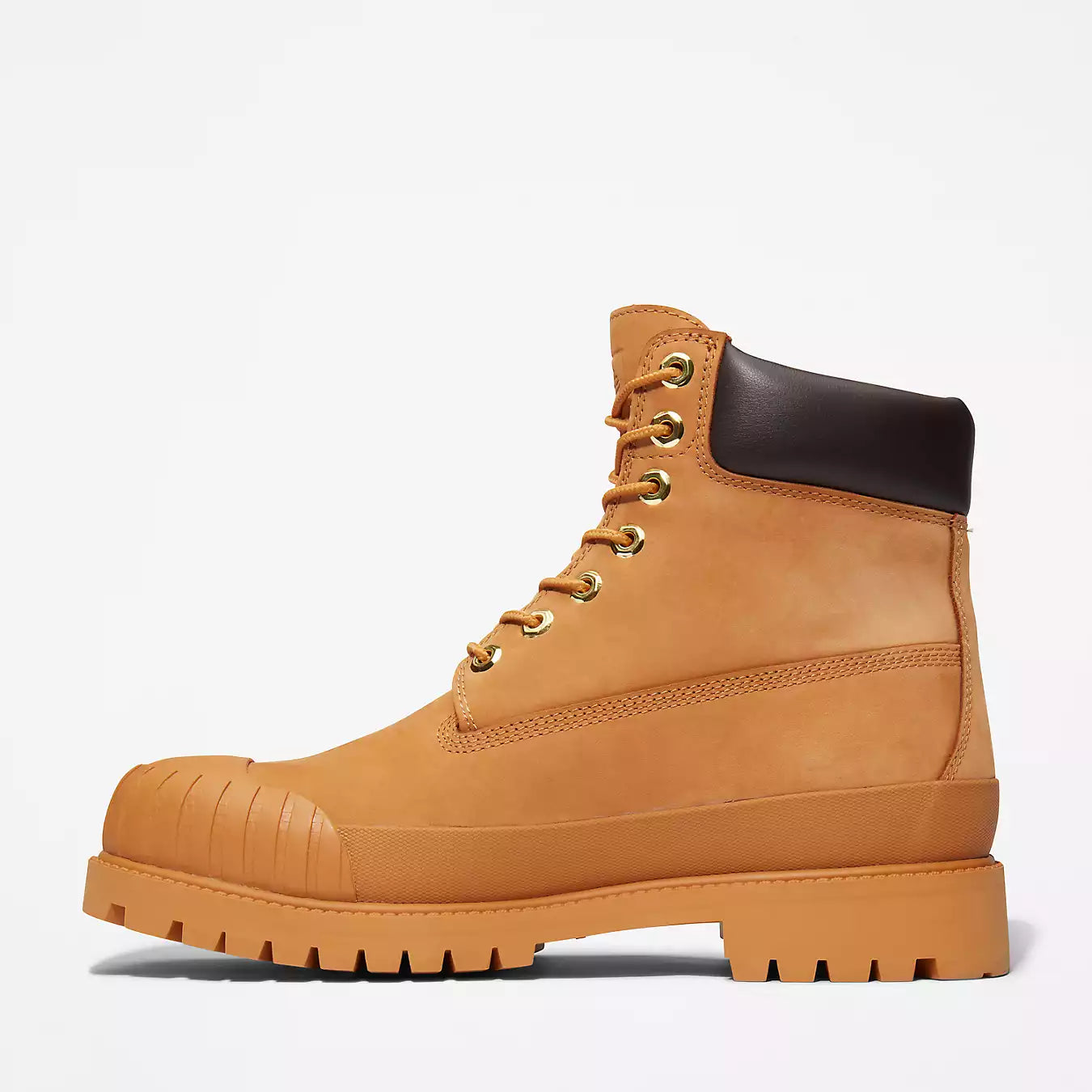 [TB0A5ZNU231] Mens Timberland 6" Waterproof Boot 'Premium Bee Line Rubber Toe WP Wheat Nubuck'