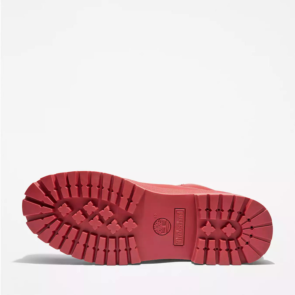 [TB0A5ZQ3626] Mens Timberland 6" Waterproof Boot 'Premium Bee Line Rubber Toe WP Red Nubuck'