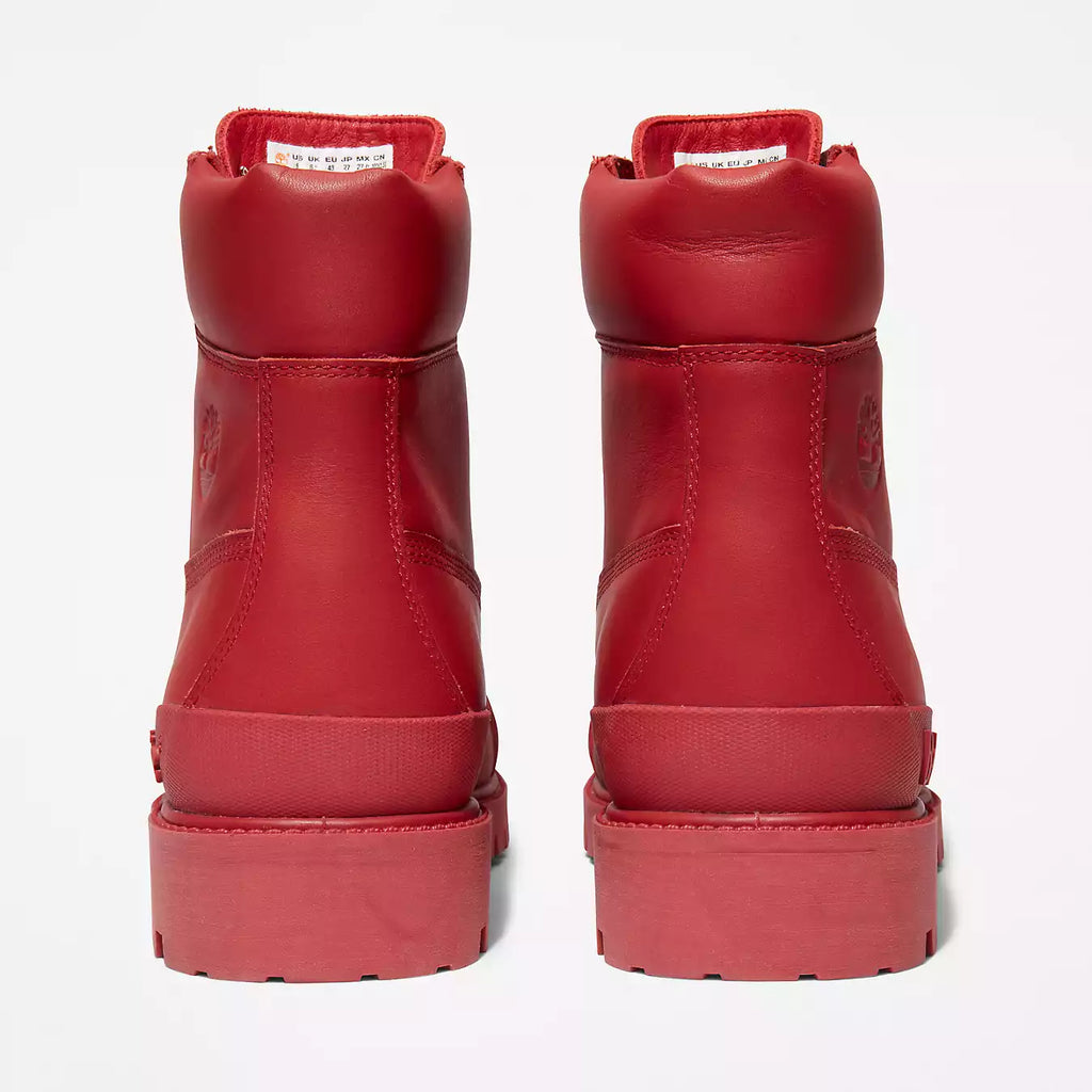 [TB0A5ZQ3626] Mens Timberland 6" Waterproof Boot 'Premium Bee Line Rubber Toe WP Red Nubuck'