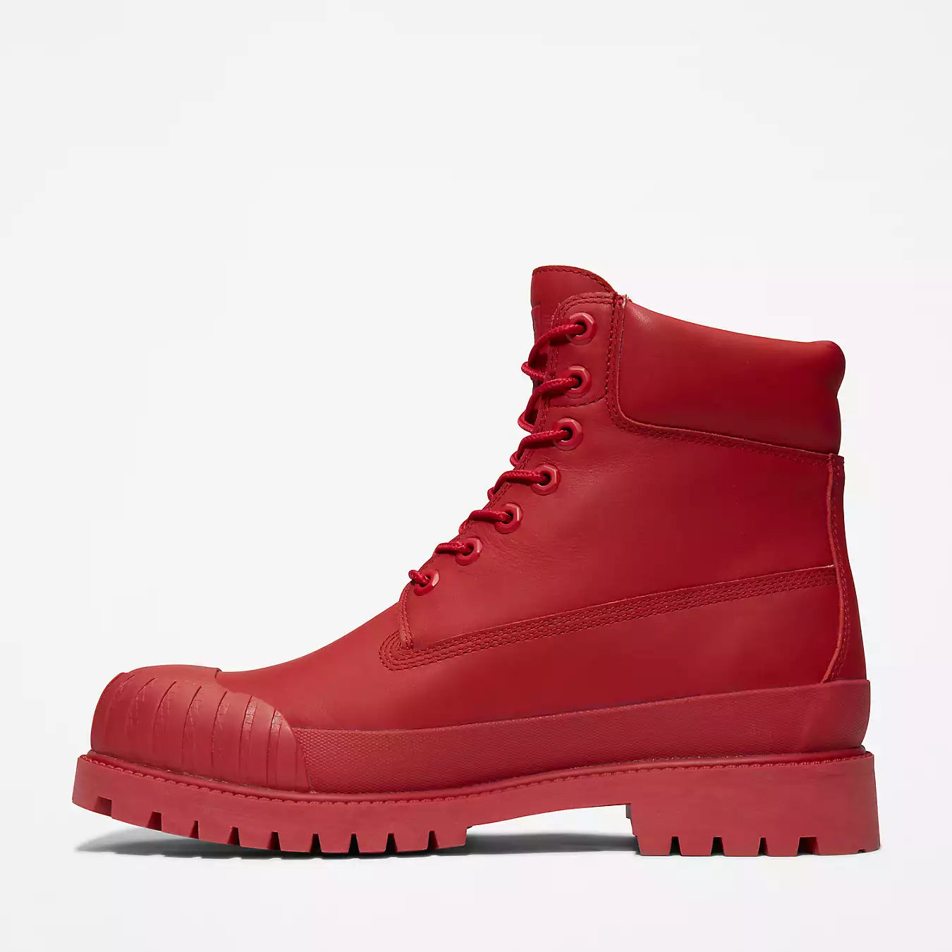 [TB0A5ZQ3626] Mens Timberland 6" Waterproof Boot 'Premium Bee Line Rubber Toe WP Red Nubuck'